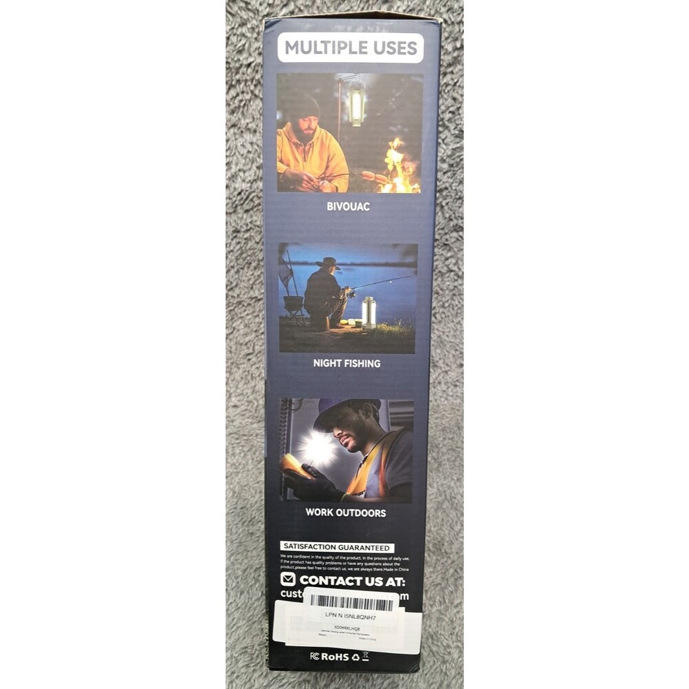 Rechargeable Camping Light with Stand Cordless Work Light with Heads Power Bank - Picture 13 of 16